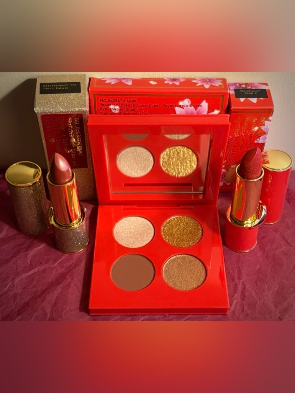 Pat McGrath Ltd Edition Eyeshadow Quad & 2 Ltd Edition Lipsticks-BNIB